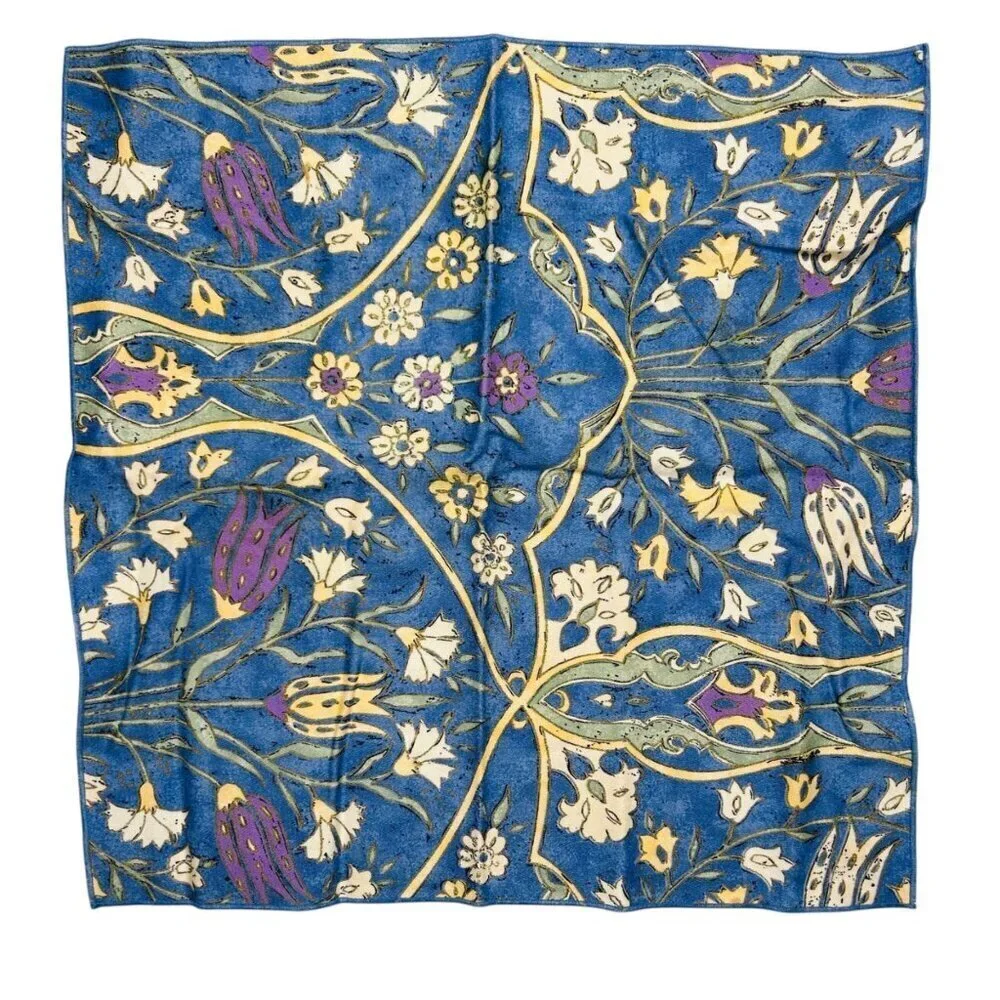 William Morris Style Cotton Napkins Floral Set 5